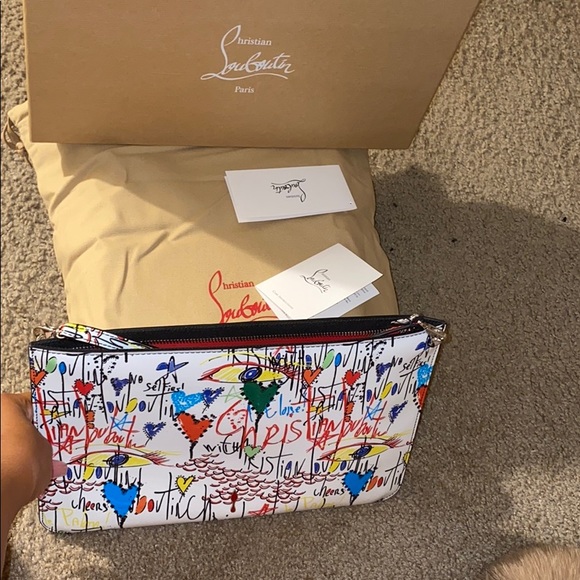 Christian Louboutin Handbags - Christian Louboutin clutch ( used once )